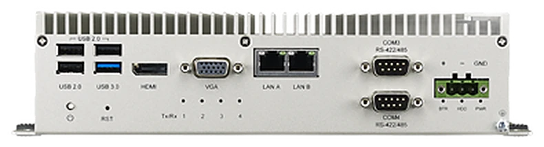 Mặt cổng kết nối của UNO-2473G nhìn thẳng